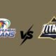 Mumbai Indians vs Gujarat Titans Timeline