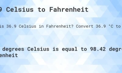 Temp 36.9 in Fahrenheit