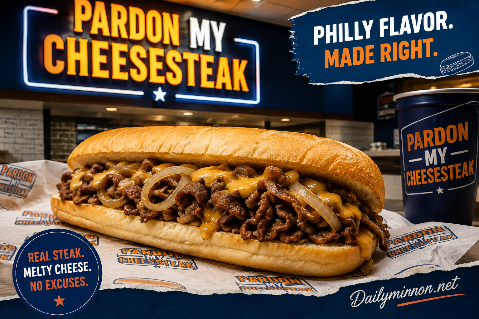 pardon my cheesesteak